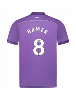 Sheffield United Gustavo Hamer #8 Ausweichtrikot 2025-26 Kurzarm Sheffield United Gustavo Hamer #8 Ausweichtrikot 2025-26 Kurzarm